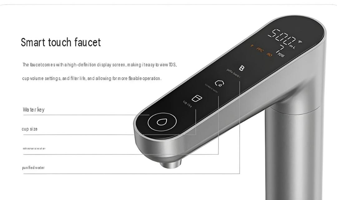 فکوس هوشمند تصفیه آب شیائومی (Xiaomi Mijia) با صفحه نمایش دیجیتال