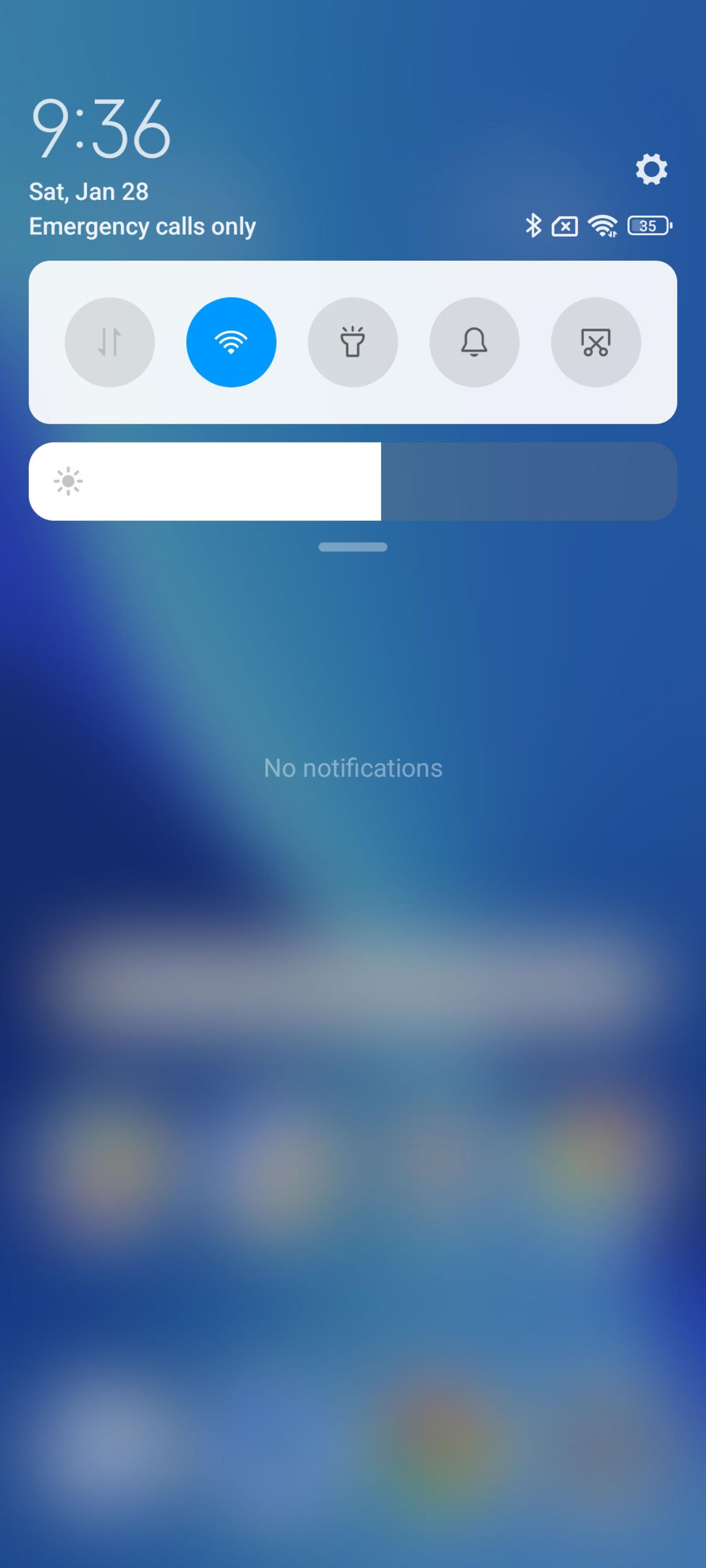 نوتیفیکیشن سنتر کلاسیک رابط کاربری MIUI شیائومی