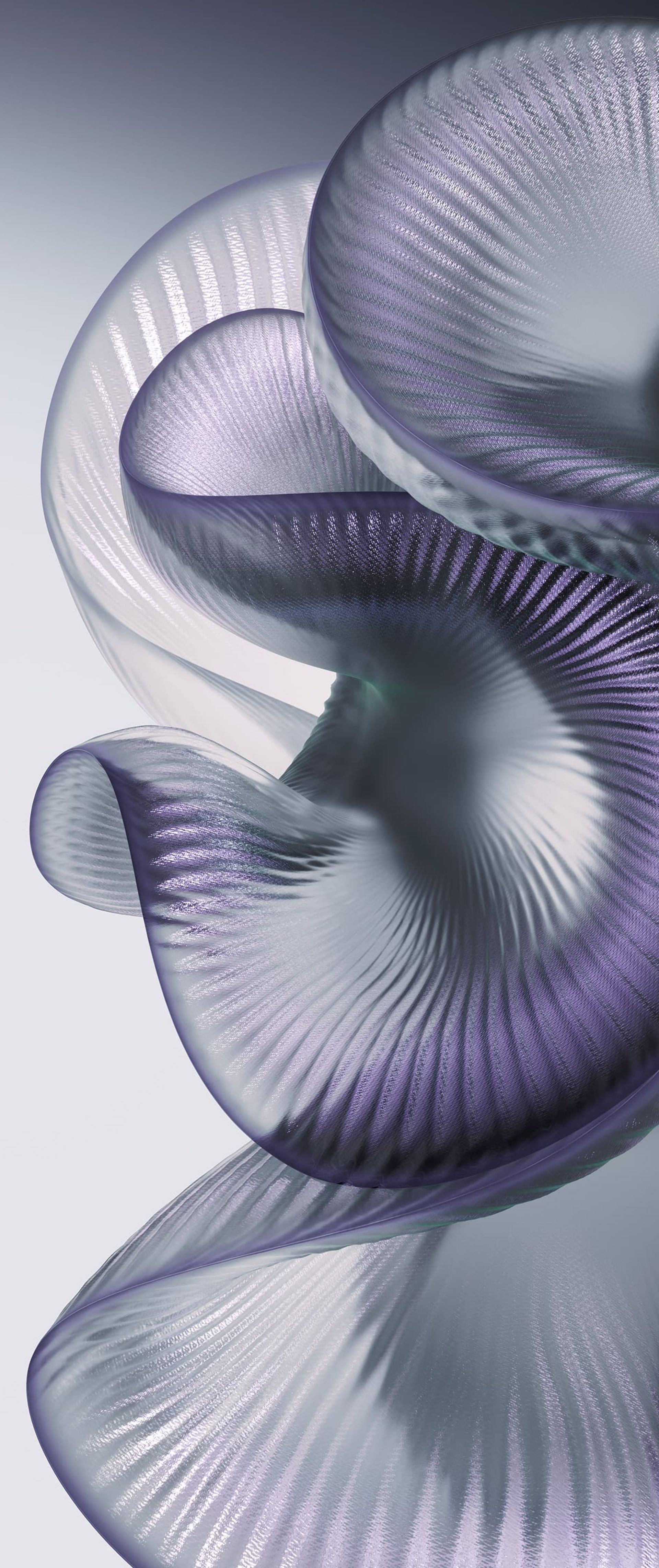 طرح گرافیکی مارپیچ رنگ بنفش و خاکستری