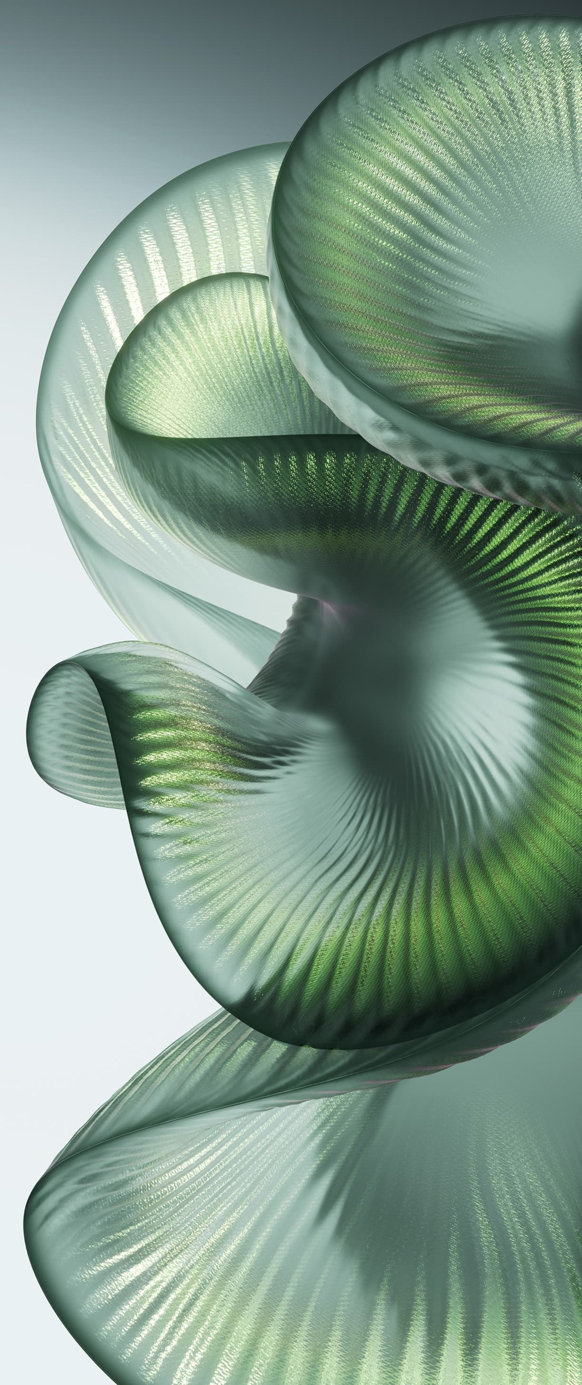 طرح گرافیکی مارپیچ رنگ سبز