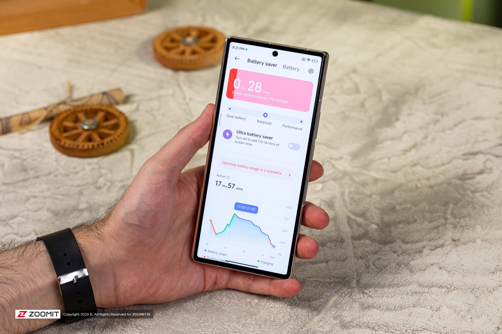 شارژ باتری میکس فولد ۳ شیائومی 