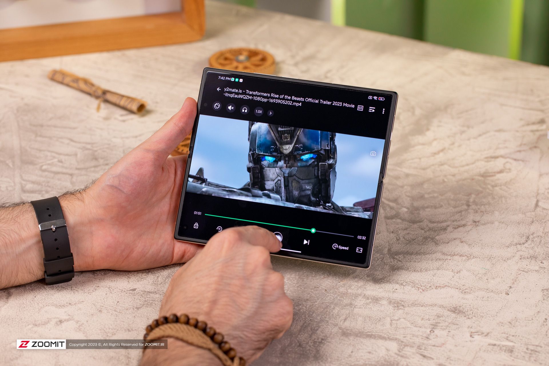 نمایشگر داخلی میکس فولد ۳ شیائومی