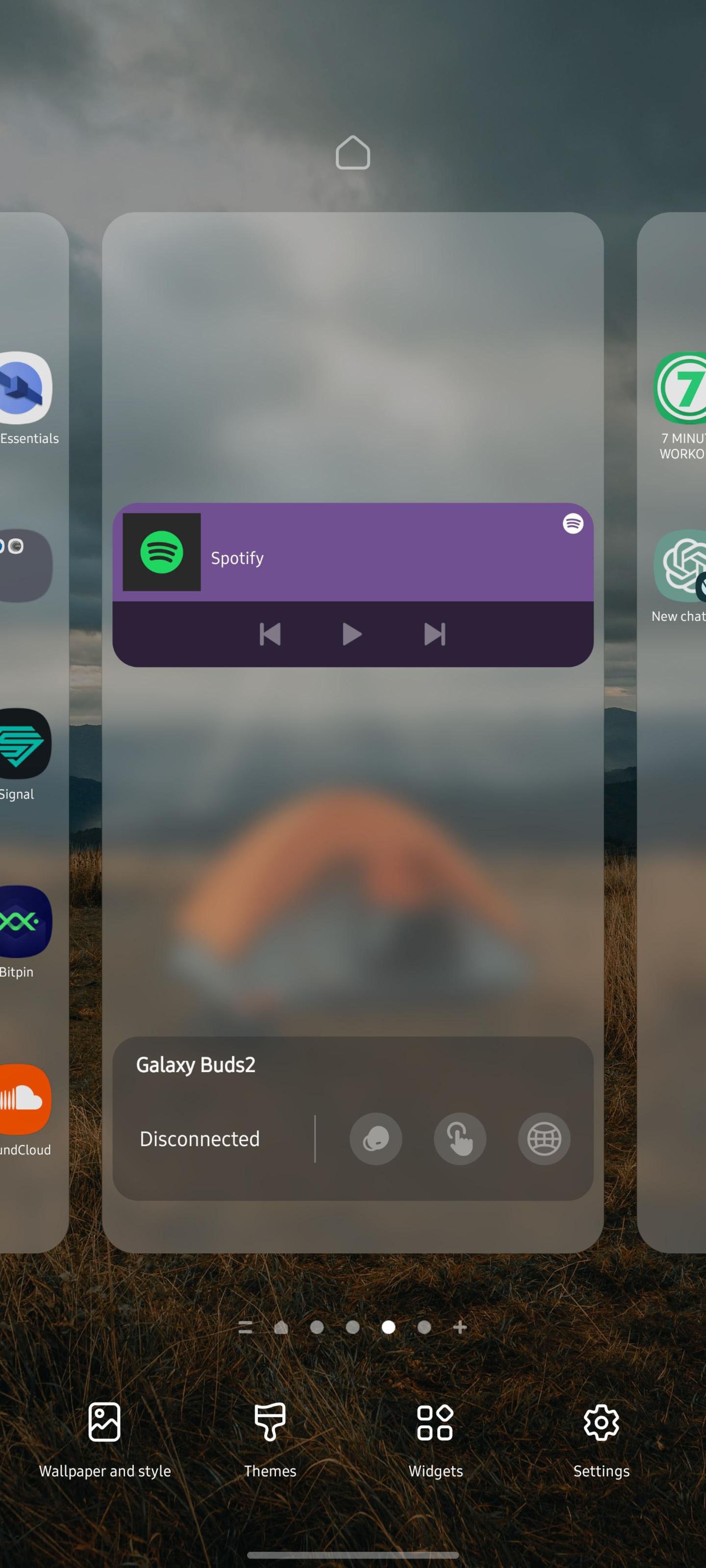 ویرایش صفحه اصلی رابط کاربری One UI سامسونگ