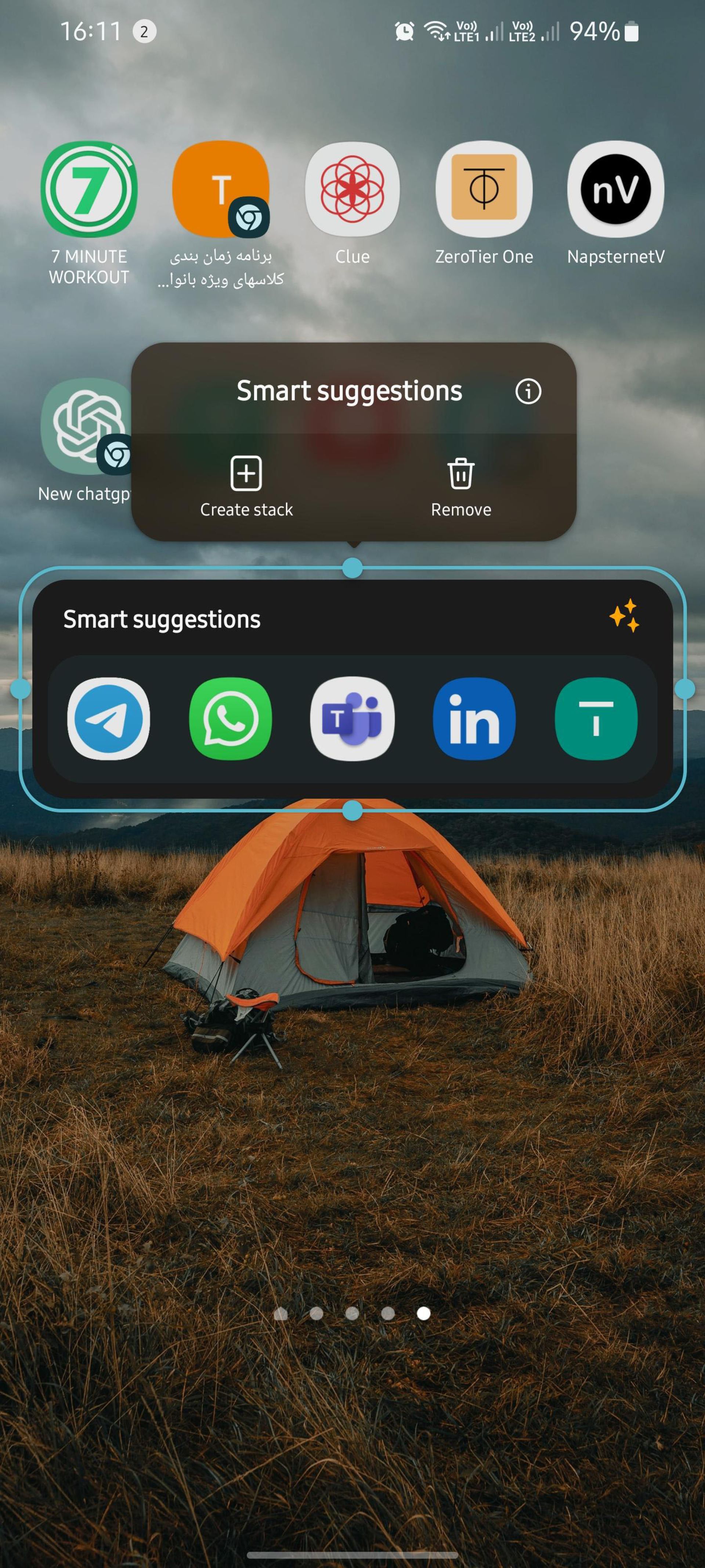 ساخت Widget Stack در رابط کاربری One UI سامسونگ