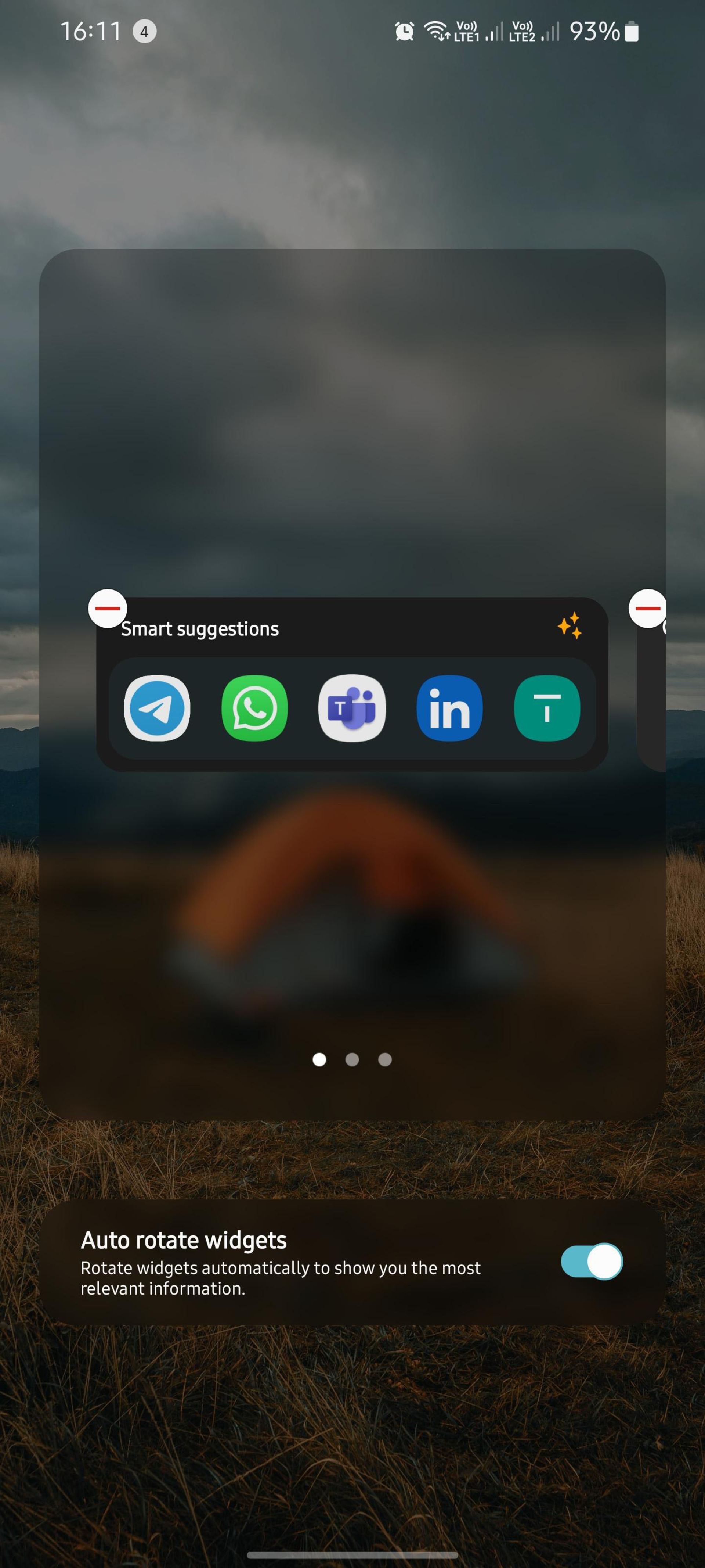 ویرایش ساخت Widget Stack در رابط کاربری One UI سامسونگ