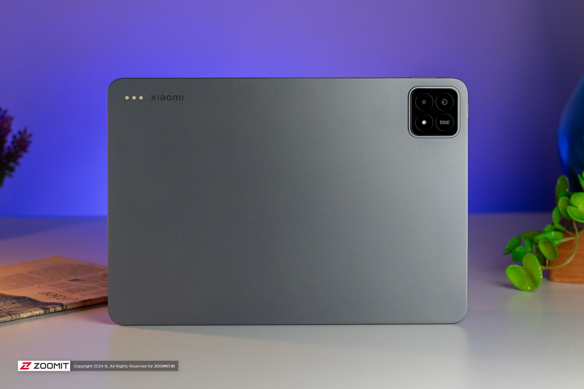 The back of the Xiaomi Pad 6s Pro tablet