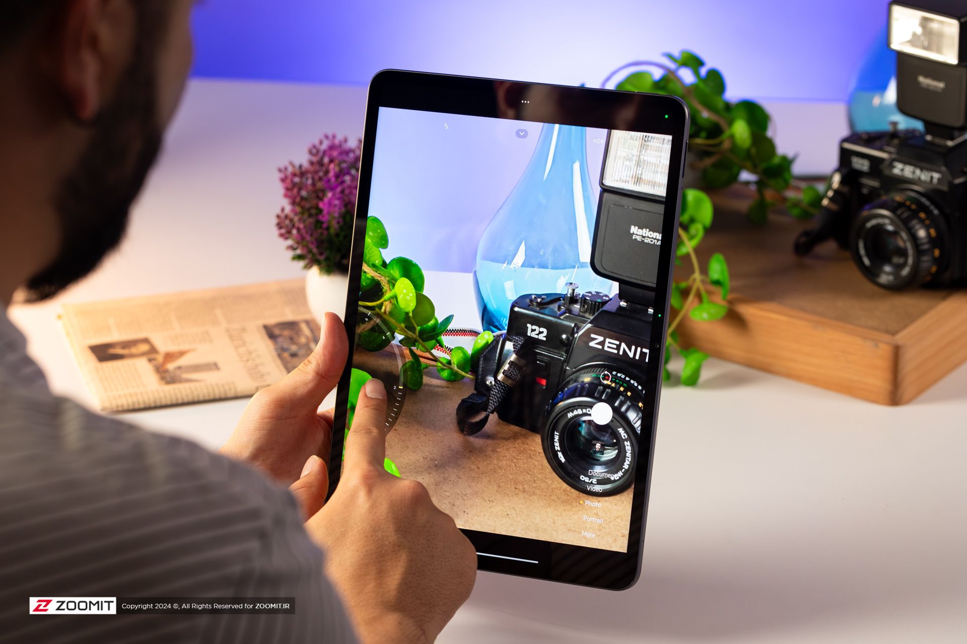 Camera software on the Xiaomi Pad 6s Pro tablet