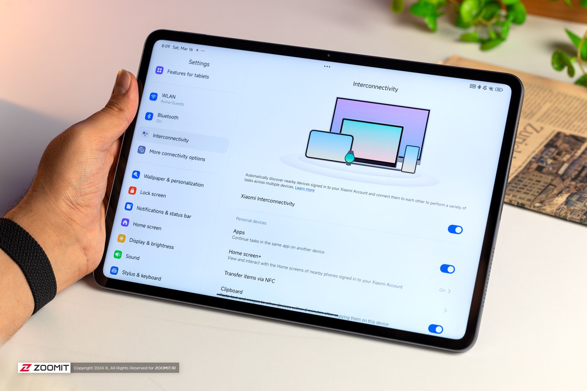 قابلیت Interconnectivity روی تبلت شیائومی پد 6s پرو
