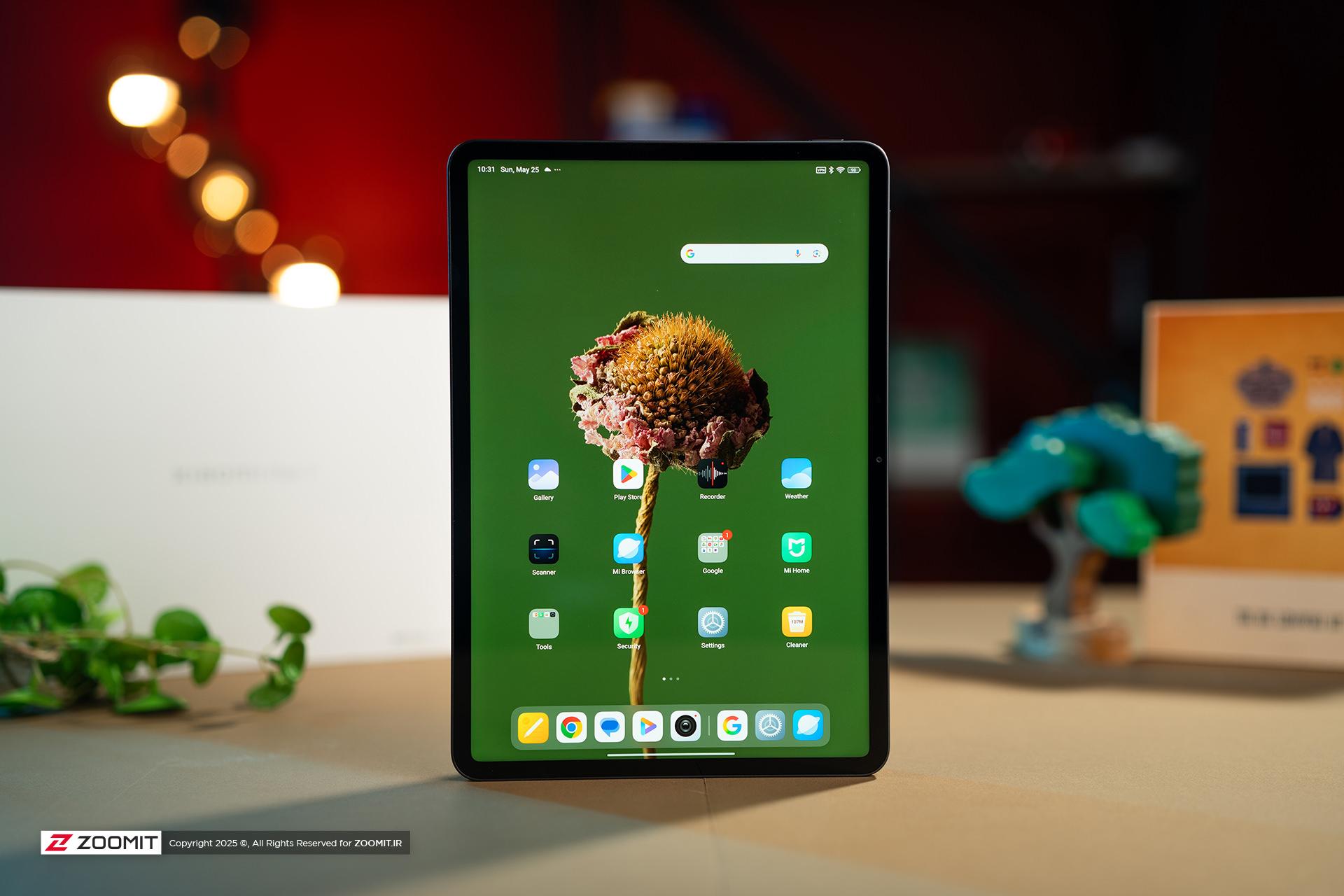 نمای عمودی نمایشگر پد ۷ و پد ۷ پرو شیائومی