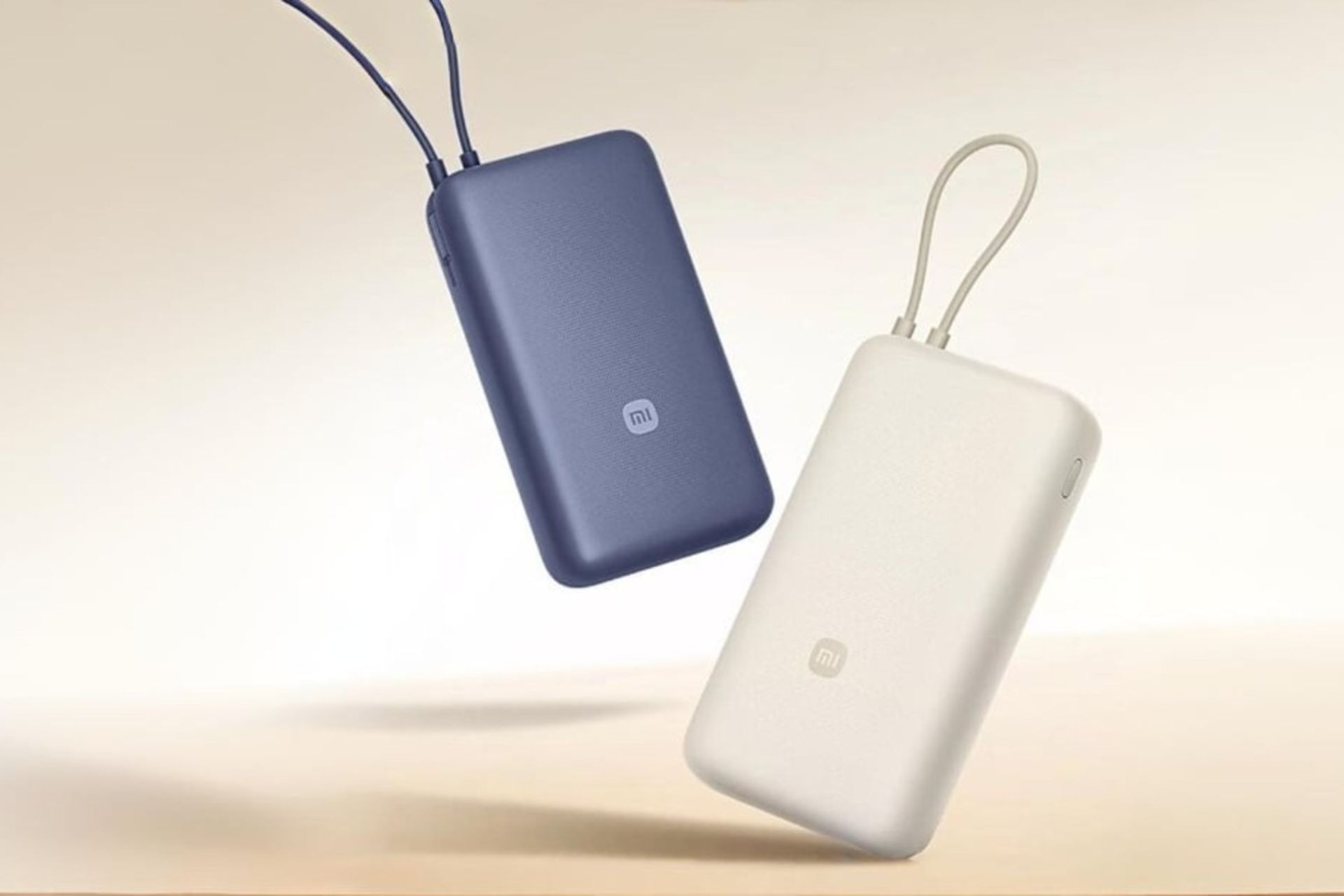 پاوربانک ۲۰ هزار میلی‌آمپرساعتی شیائومی از نمای جلو