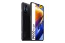 نمای نیمرخ گوشی موبایل پوکو F4 GT شیائومی / Xiaomi Poco F4 GT با نمایش نمایشگر، دوربین و لوگوی پنل پشت رنگ مشکی
