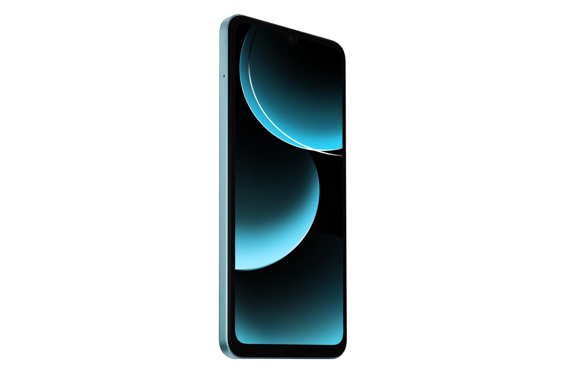 پنل جلو و صفحه نمایش گوشی موبایل پوکو M7 شیائومی آبی / Xiaomi Poco M7