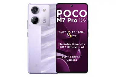 پنل جلو و پشت گوشی موبایل پوکو M7 پرو شیائومی 5G ارغوانی / Xiaomi Poco M7 Pro 5G