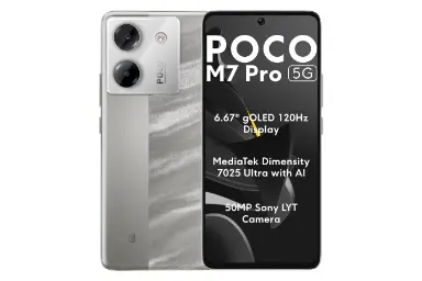 پنل جلو و پشت گوشی موبایل پوکو M7 پرو شیائومی 5G نقره ای / Xiaomi Poco M7 Pro 5G