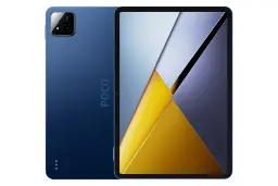 نمای کلی تبلت پوکو پد X1 شیائومی / Xiaomi Poco Pad X1 با نمایشگر روشن و نمایش پنل پشت