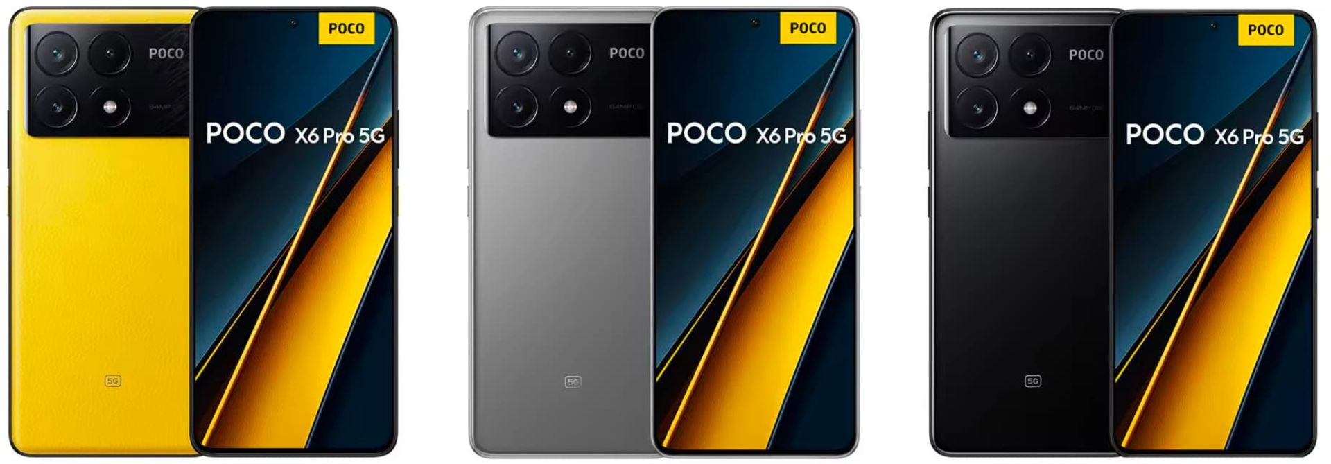 رنگ بندی گوشی پوکو X6 پرو شیائومی نمای پشت و جلو