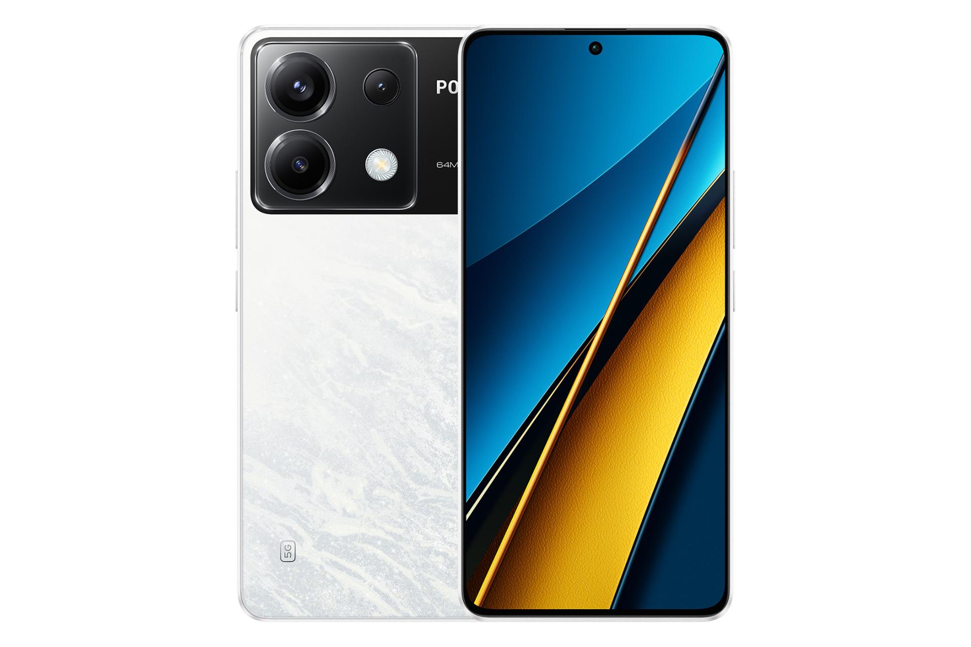 پنل جلو و پشت گوشی موبایل پوکو X6 شیائومی سفید / Xiaomi Poco X6