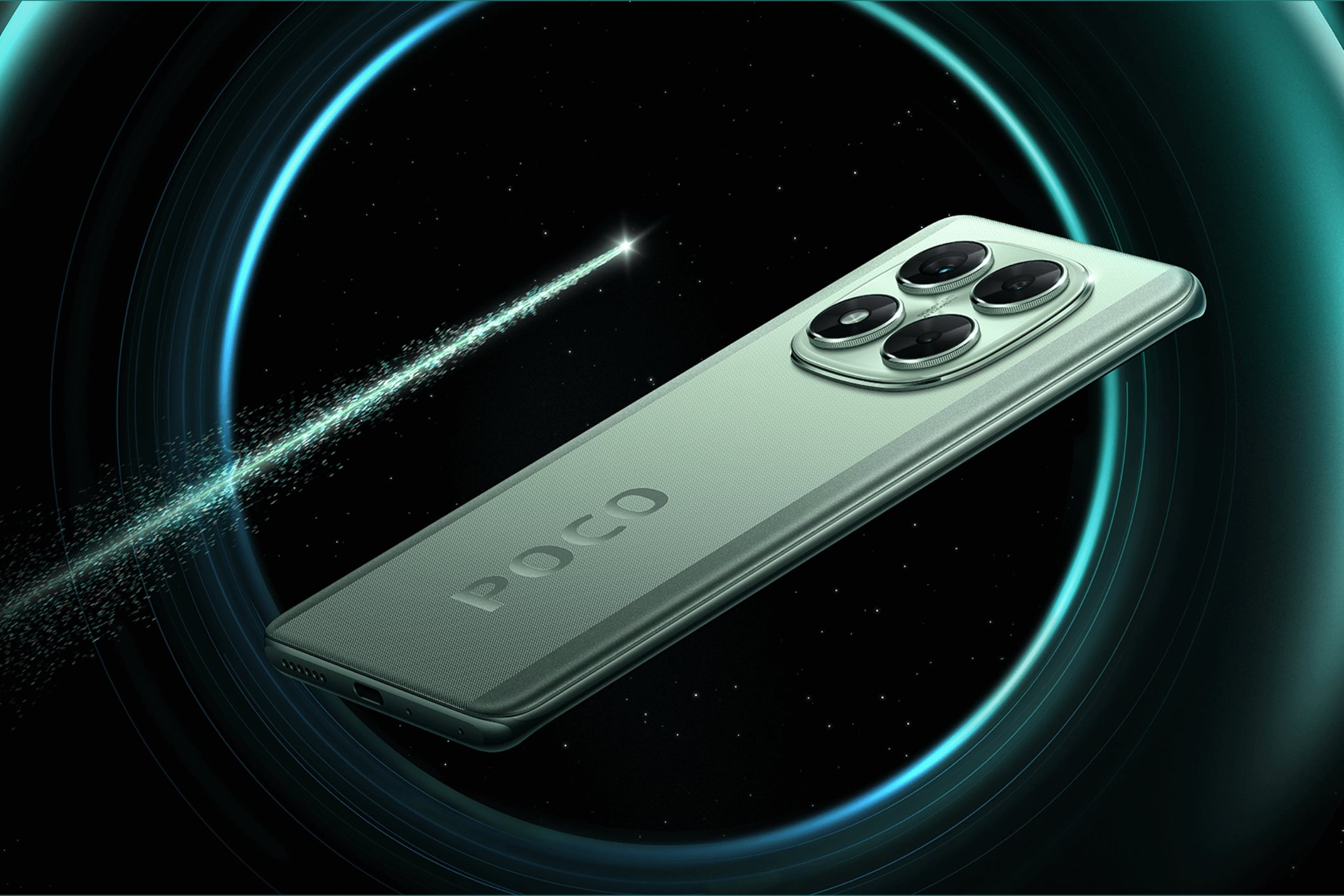 پنل پشت و چینش دوربین گوشی موبایل پوکو X7 شیائومی سبز / Xiaomi Poco X7