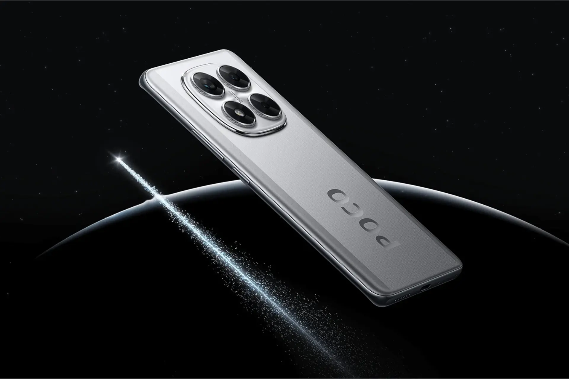 پنل پشت و چینش دوربین گوشی موبایل پوکو X7 شیائومی نقره ای / Xiaomi Poco X7