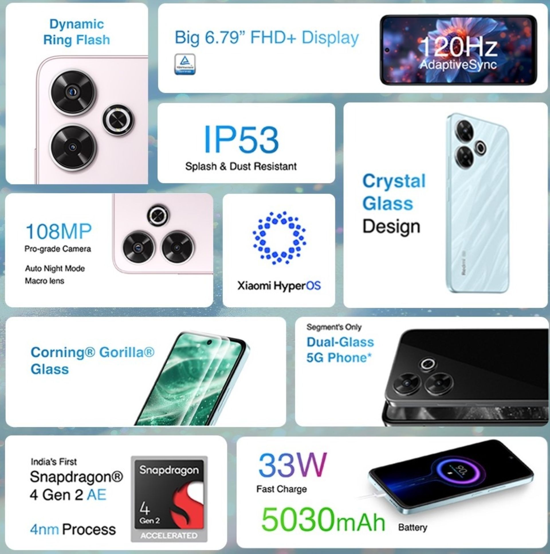 مشخصات گوشی شیائومی ردمی ۱۳ 5G