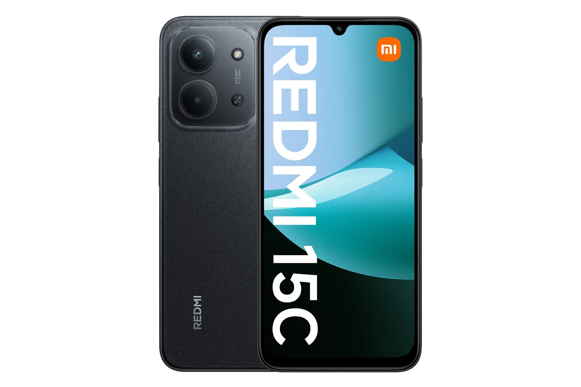 پنل جلو و پشت گوشی موبایل ردمی 15C شیائومی 4G مشکی / Xiaomi Redmi 15C 4G
