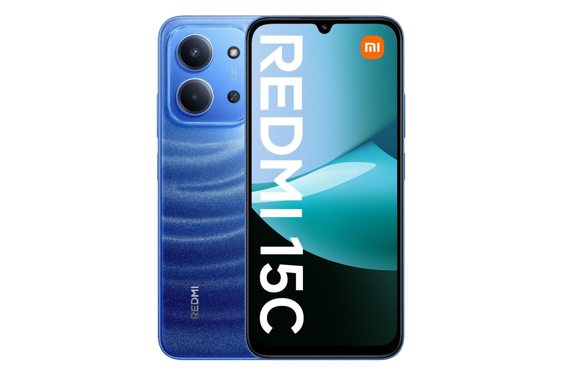 مرجع متخصصين ايران پنل جلو و پشت موبايل موبايل ردمي 15C شيائومي 4G آبي / Xiaomi Redmi 15C 4G