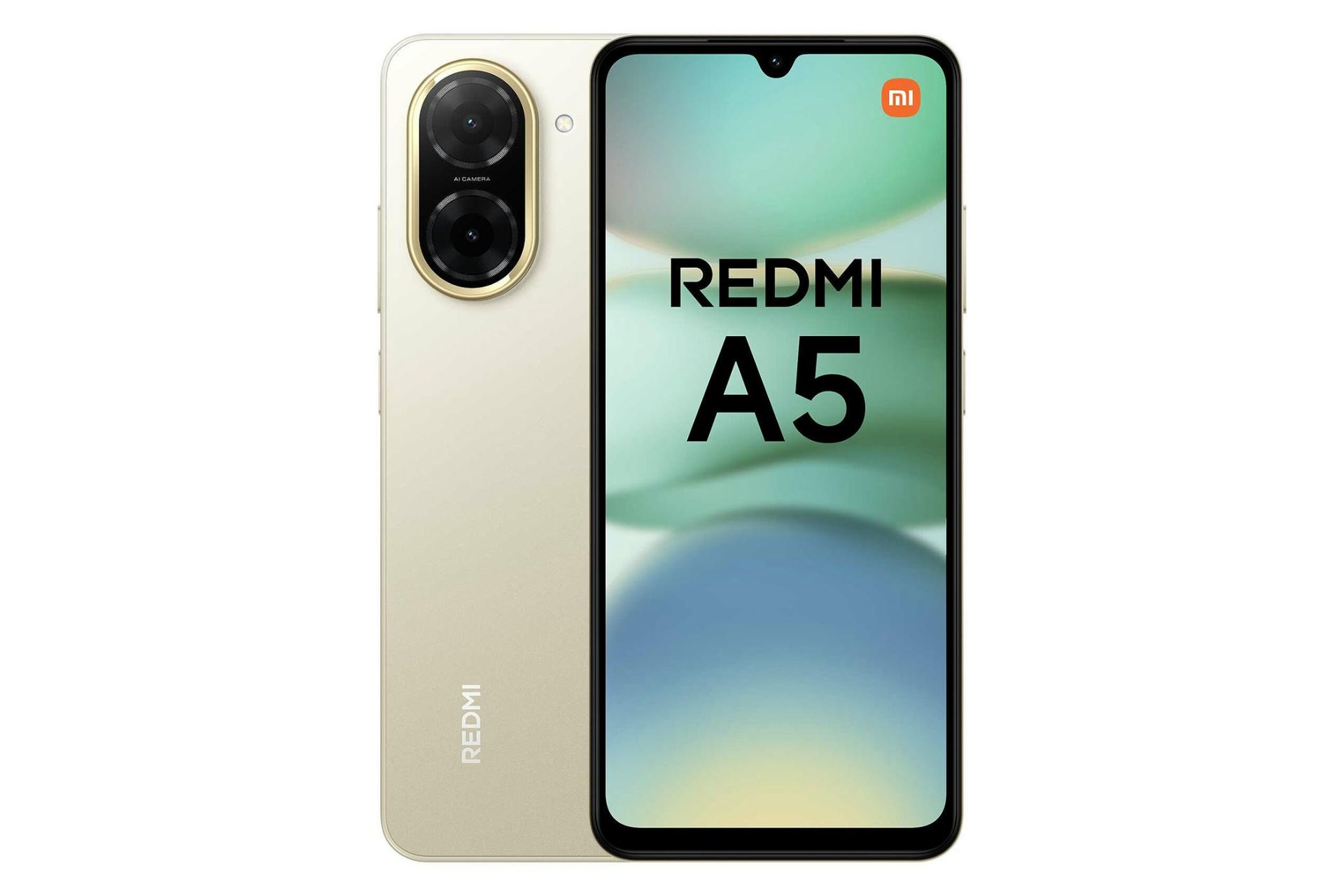 پنل جلو و پشت گوشی ردمی A5 شیائومی 4G طلایی / Xiaomi Redmi A5 4G