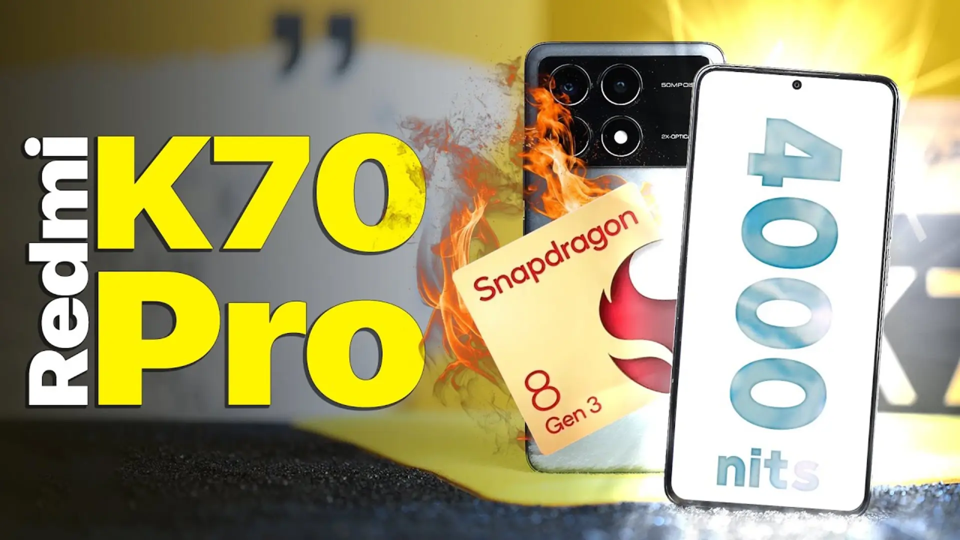 کاور ویدئو بررسی گوشی ردمی K70 پرو شیائومی / Xiaomi Redmi K70 Pro Review
