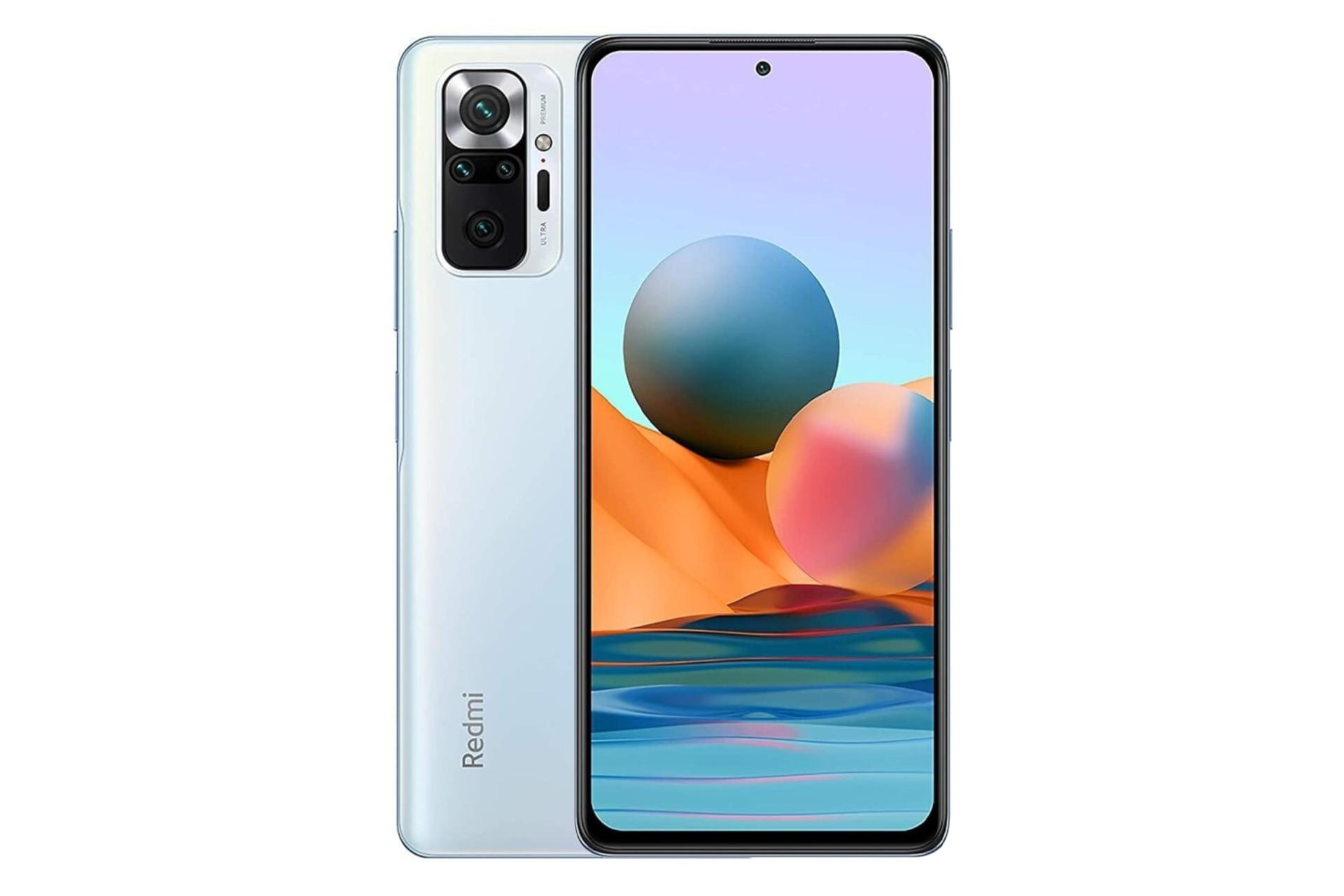 پنل جلو و پشت گوشی موبایل ردمی نوت 10 پرو شیائومی آبی روشن / Xiaomi Redmi Note 10 Pro