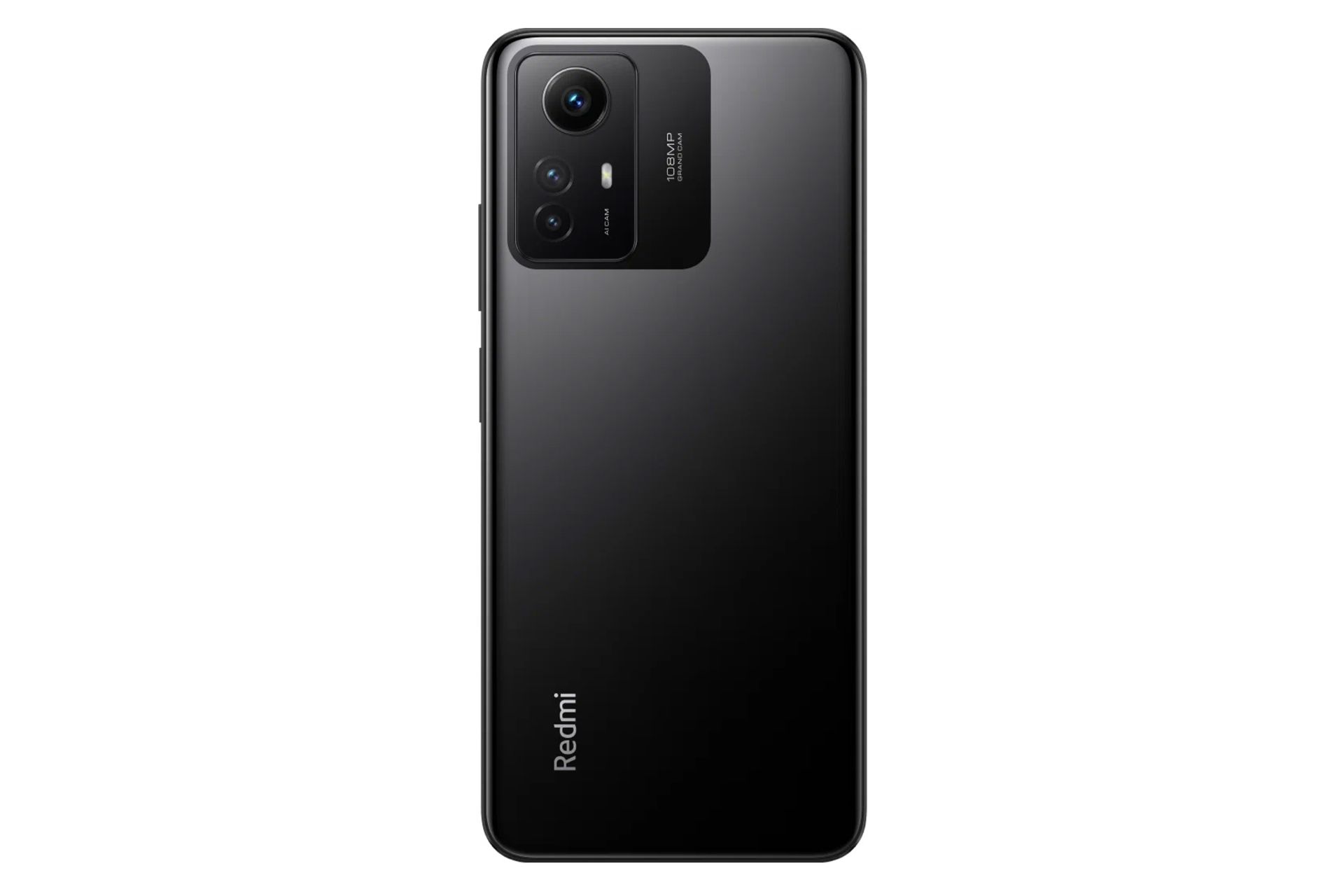 نمای پنل پشت گوشی موبایل ردمی نوت 12S شیائومی / Xiaomi Redmi Note 12S با نمایش لوگو و دوربین های پنل پشت رنگ مشکی