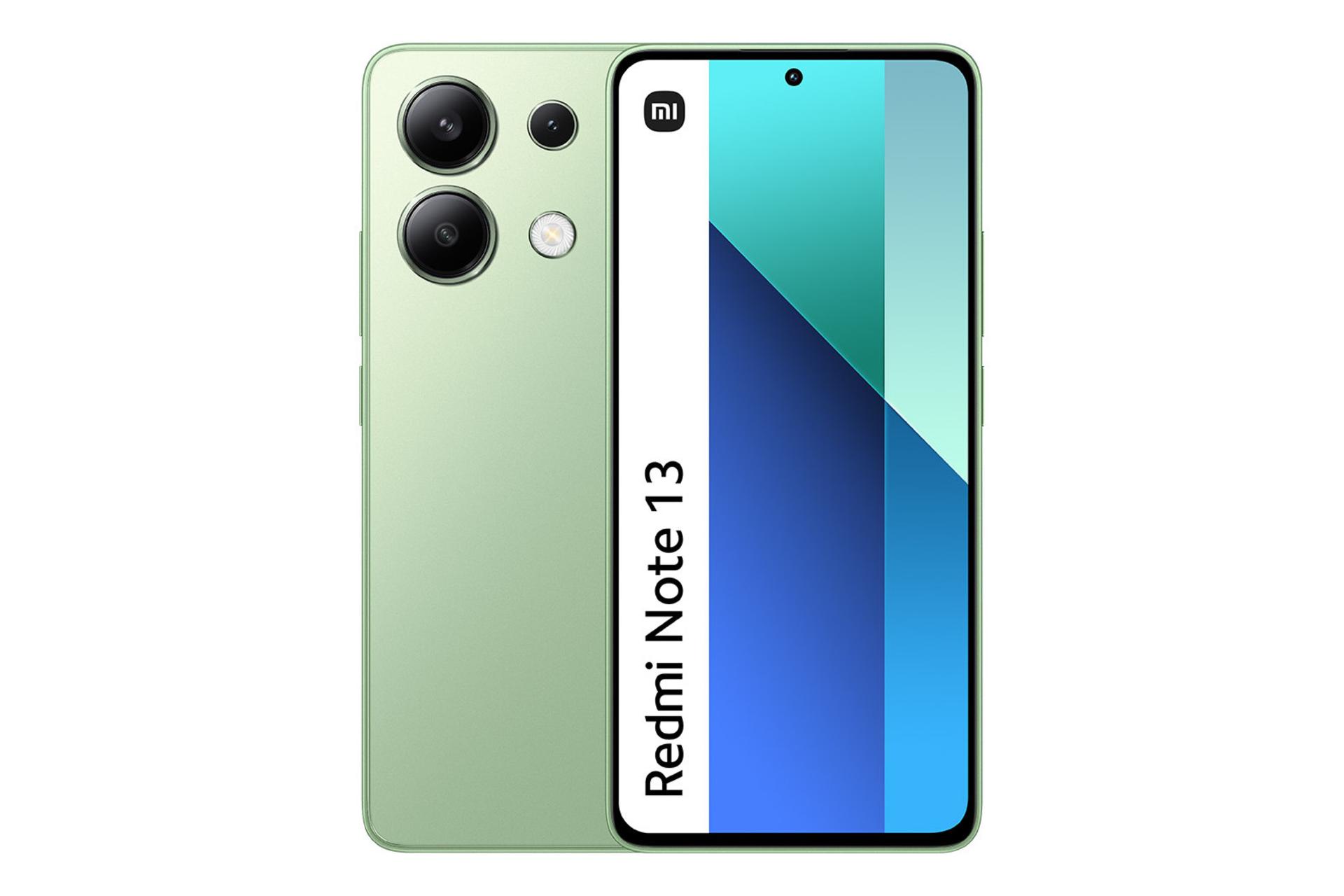 پنل جلو و پشت گوشی موبایل ردمی نوت 13 شیائومی 4G سبز / Xiaomi Redmi Note 13 4G