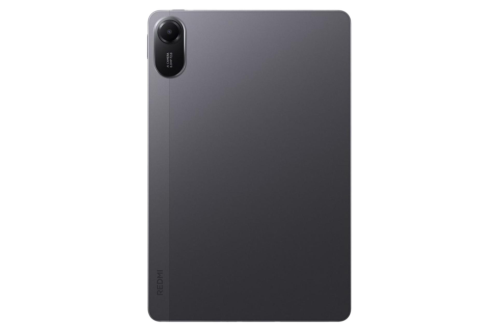 نمای پنل پشت تبلت ردمی پد 2 شیائومی / Xiaomi Redmi Pad 2 با نمایش لوگو و دوربین رنگ خاکستری