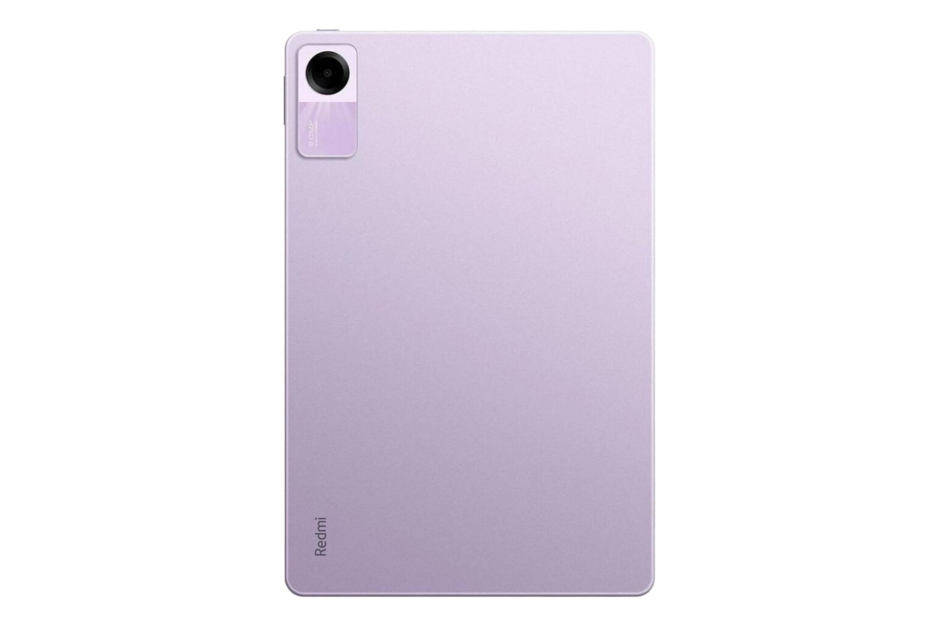 نمای پنل پشت تبلت ردمی پد SE شیائومی / Xiaomi Redmi Pad SE با نمایش لوگو و دوربین پنل پشت رنگ بنفش