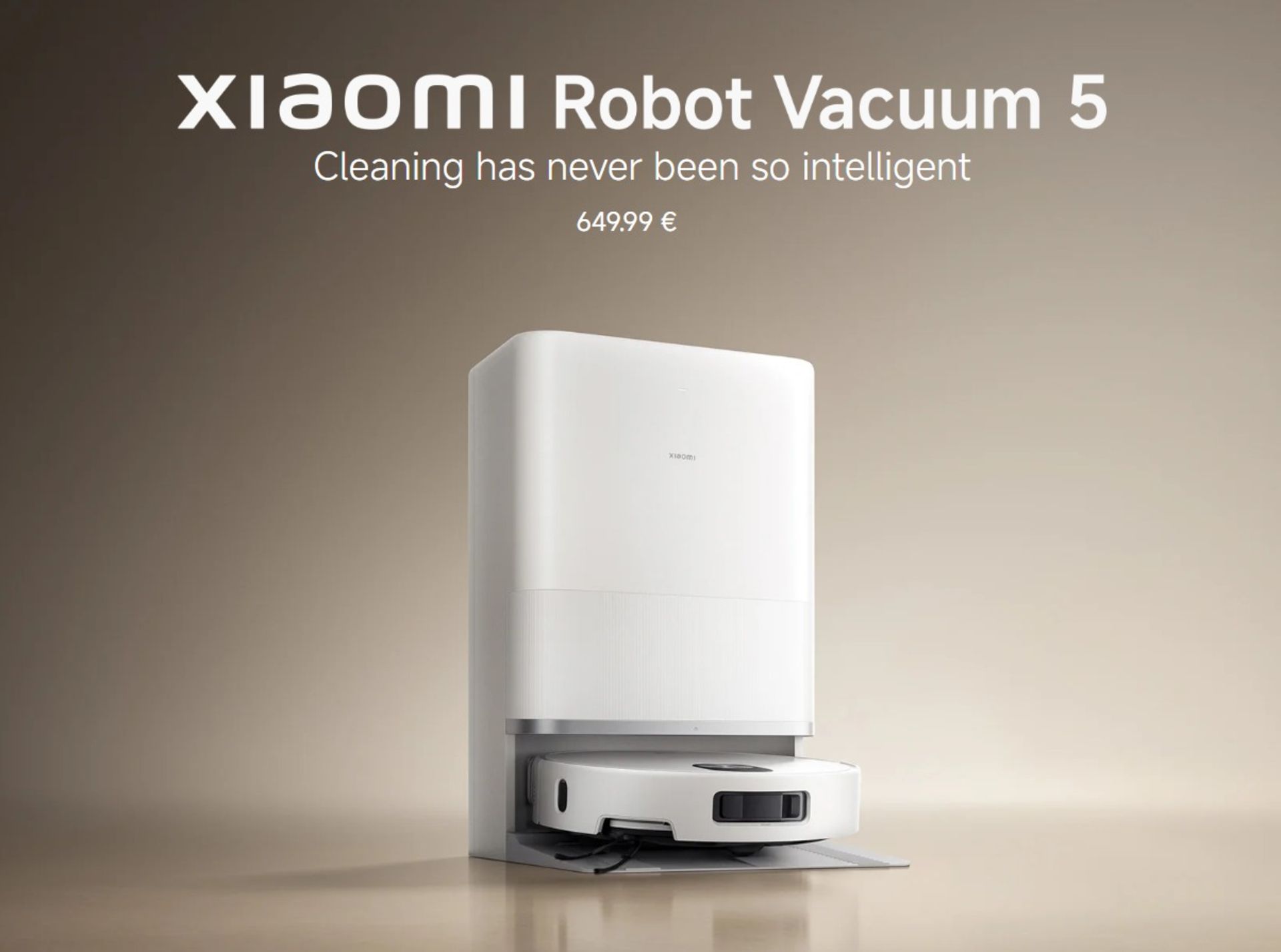 جارو رباتیک Robot Vacuum 5 در رنگ سفید