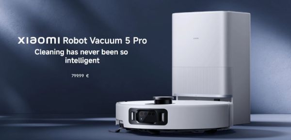 جارو رباتیک Robot Vacuum 5 Pro همراه با ایستگاه شارژ