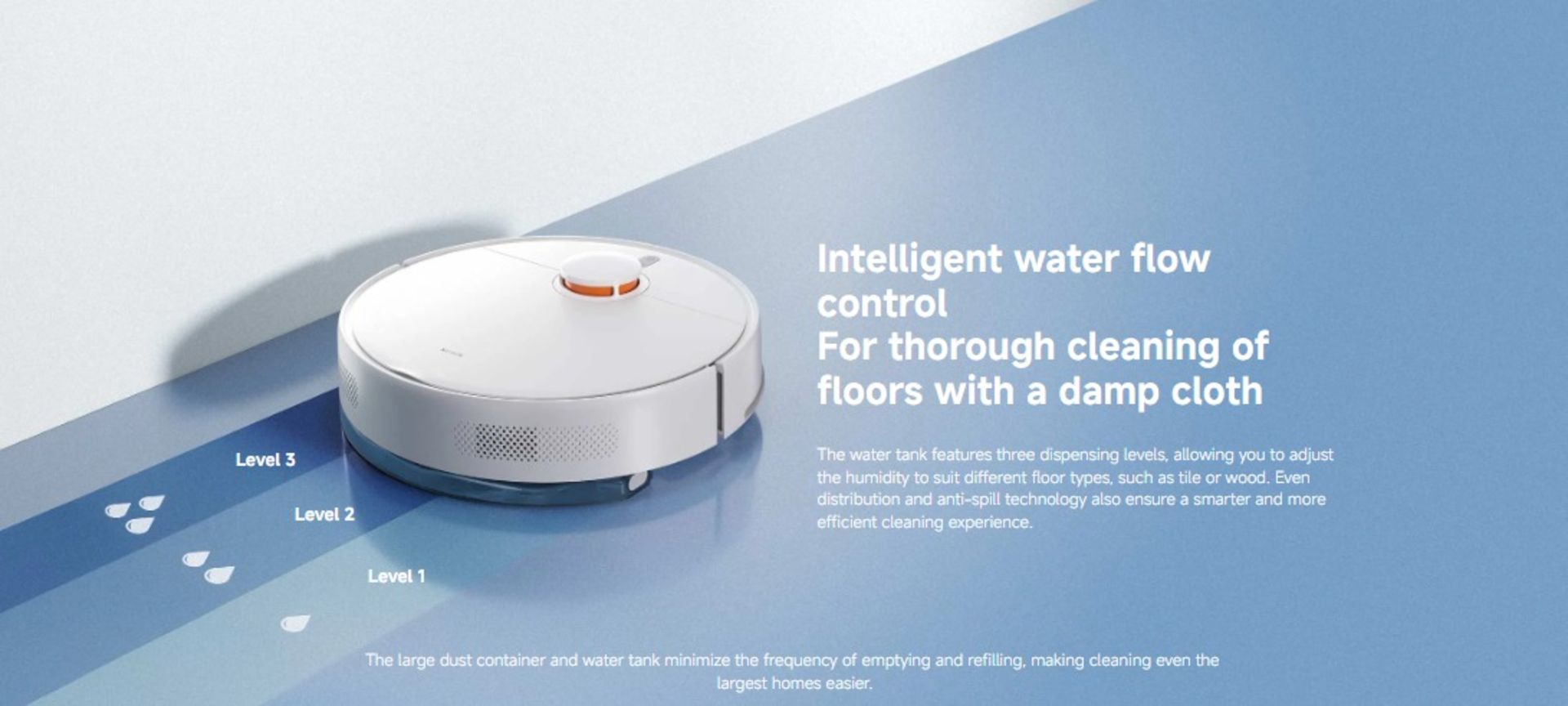 جاروی رباتیک Robot Vacuum S40C شیائومی درحال نظافت