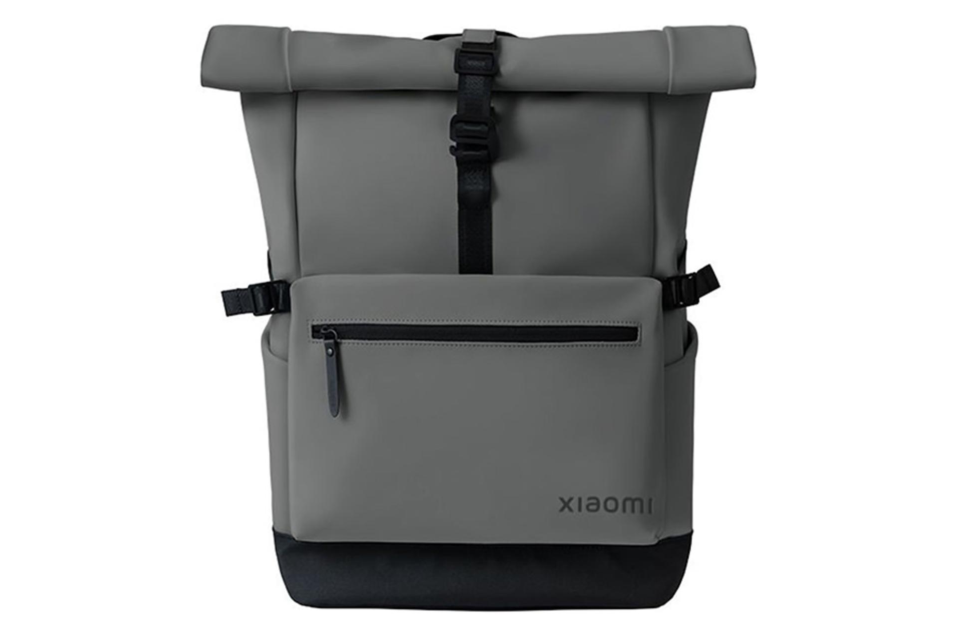 کوله پشتی لپ تاپ شیائومی Xiaomi Roll Top Casual Backpack رنگ خاکستری