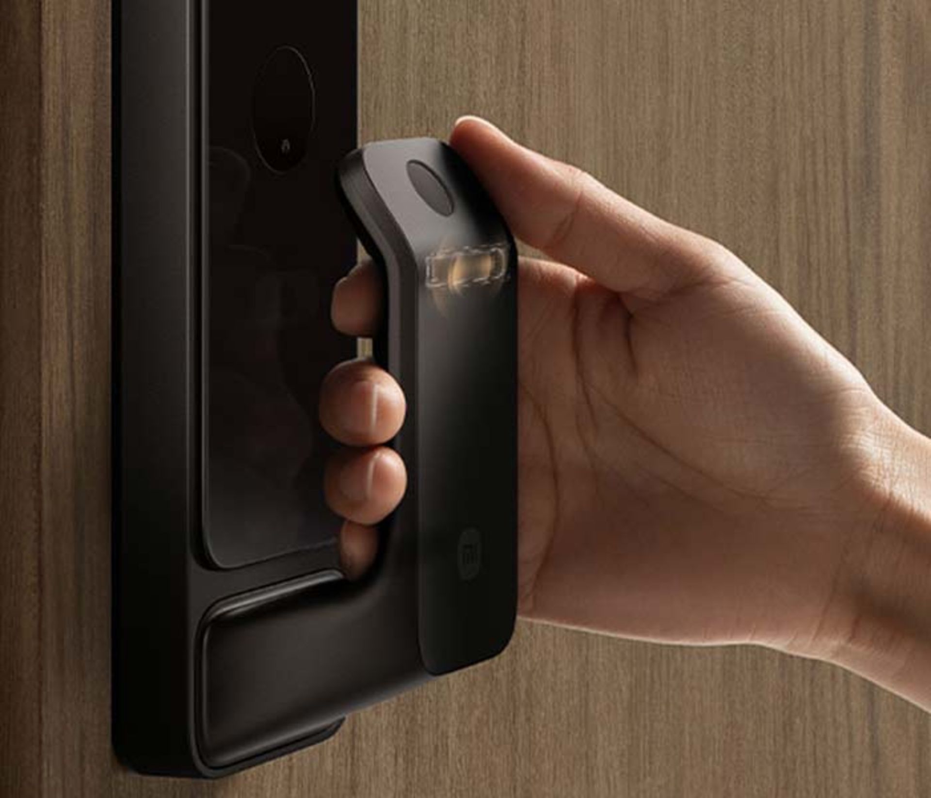 قفل درب هوشمند رگ انگشت شیائومی با راحتی دستگیره