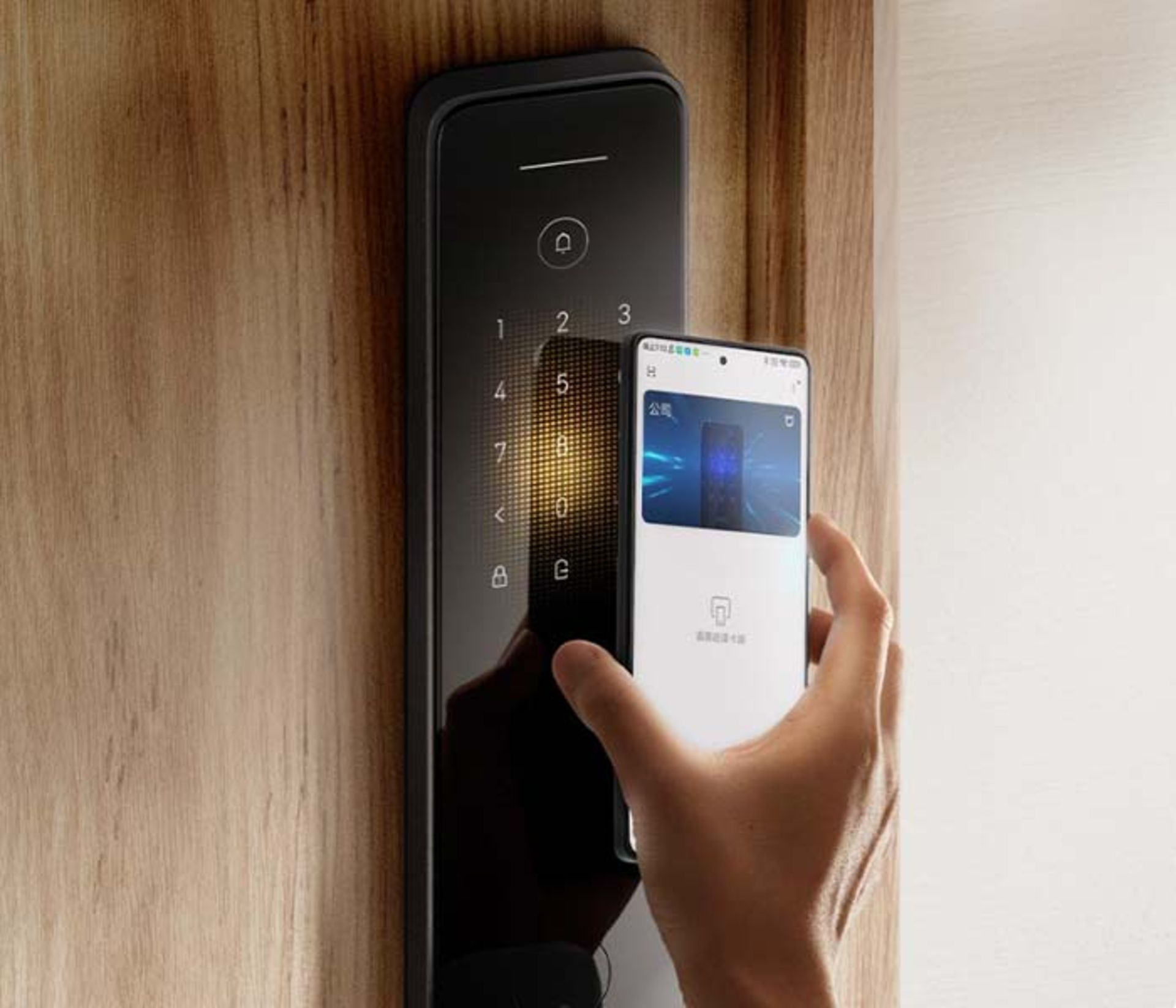 قفل درب هوشمند رگ انگشت شیائومی باز شدن با گوشی