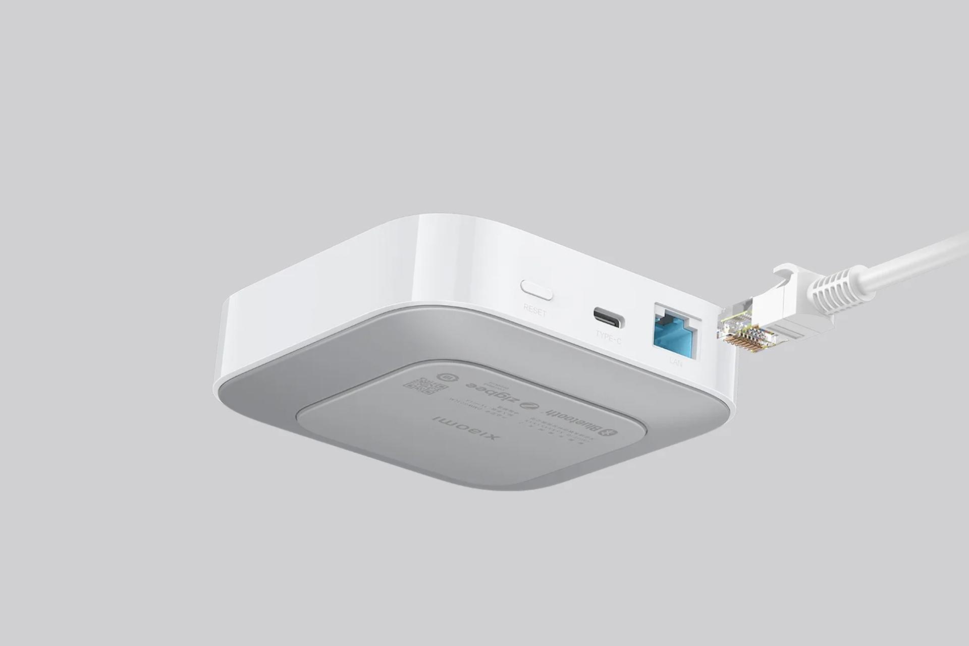 هاب USB هاب USB-C شیائومی 2 پورت مدل Xiaomi Smart Home Hub 2 از نمای کناری