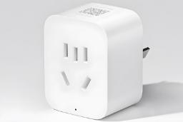 پریز هوشمند شیائومی (Xiaomi Smart Plug) با طراحی سفید و مدرن