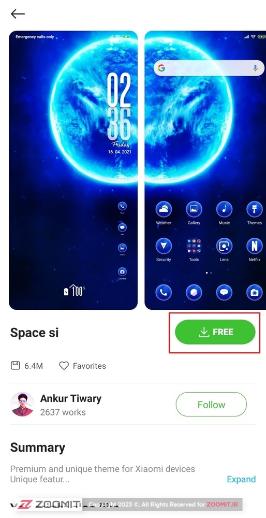 دانلود تم از اپلیکیشن Themes شیائومی