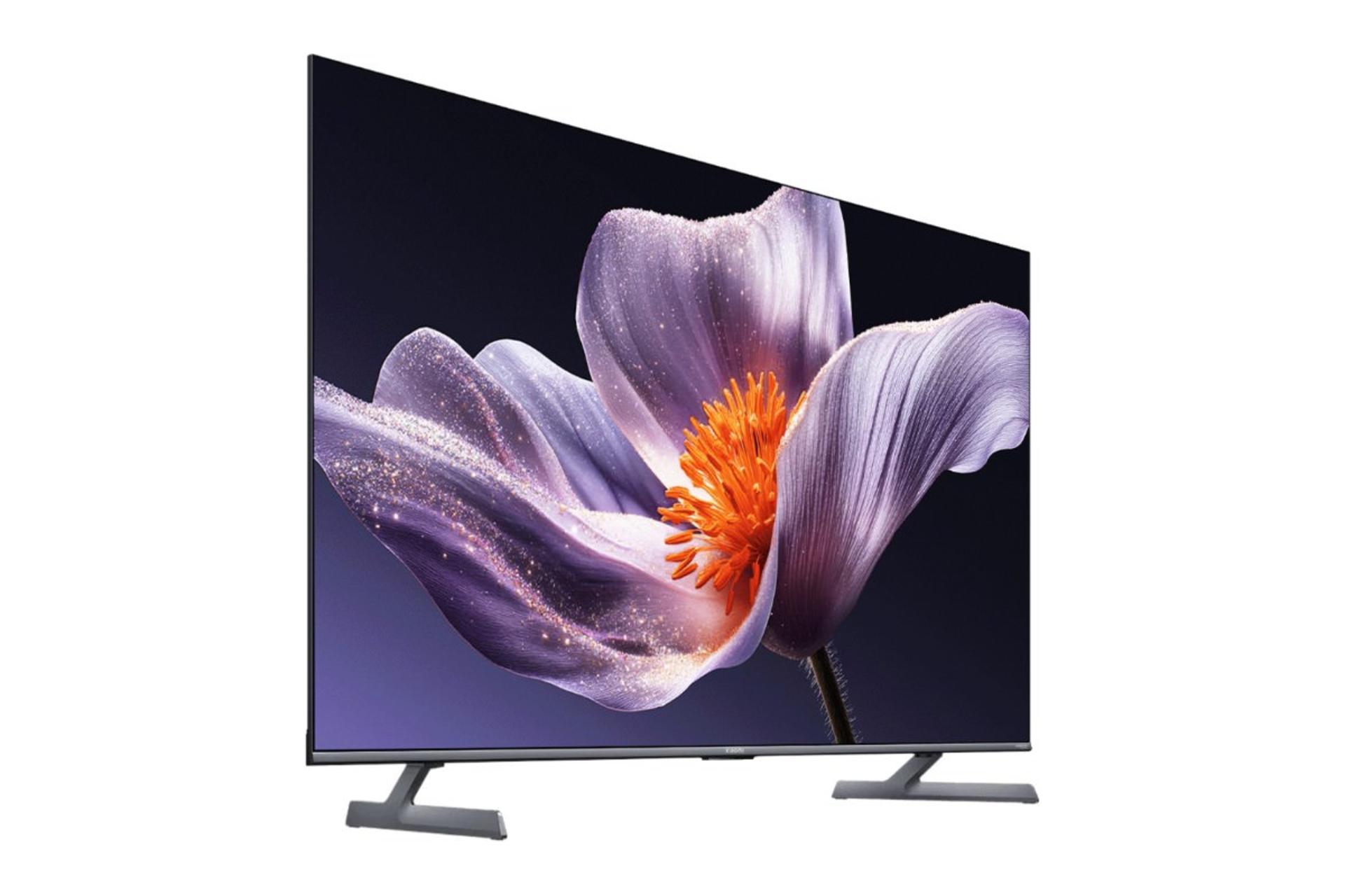 تلویزیون شیائومی Xiaomi TV S Pro Mini LED 2026 نمای جلو و چپ