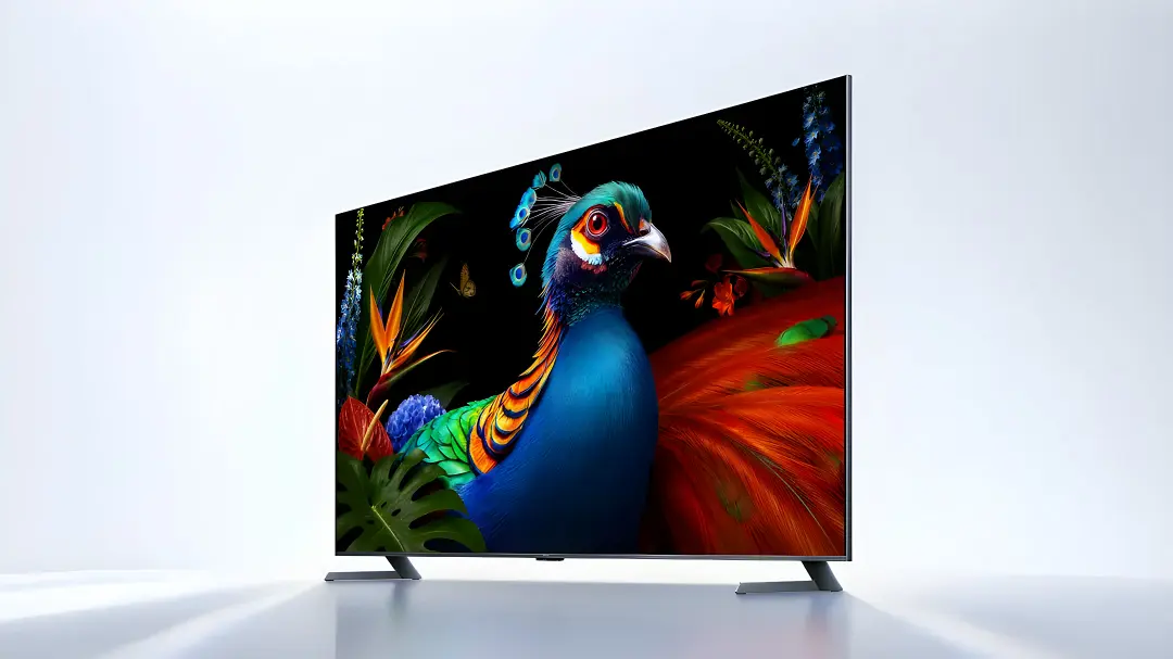 تلویزیون شیائومی (Xiaomi) با نمایشگر مینی ال‌ای‌دی و تصویر پررنگ طاووس