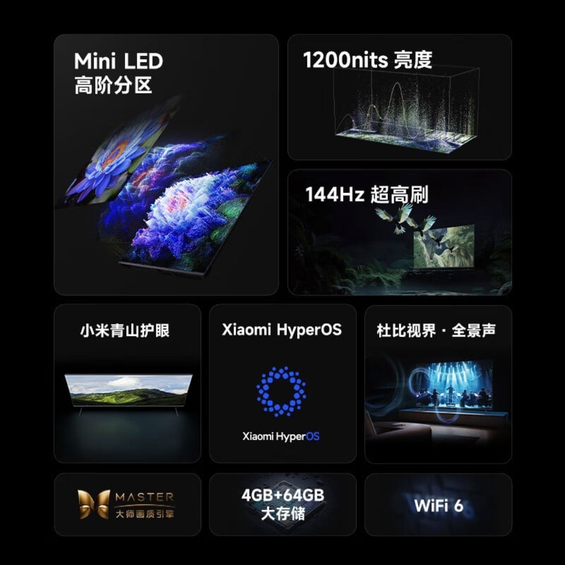 مشخصات تلویزیون شیائومی مدل S75 Mini LED
