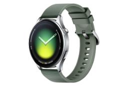 ساعت هوشمند واچ 5 شیائومی نقره ای با بند سبز / Xiaomi Watch 5