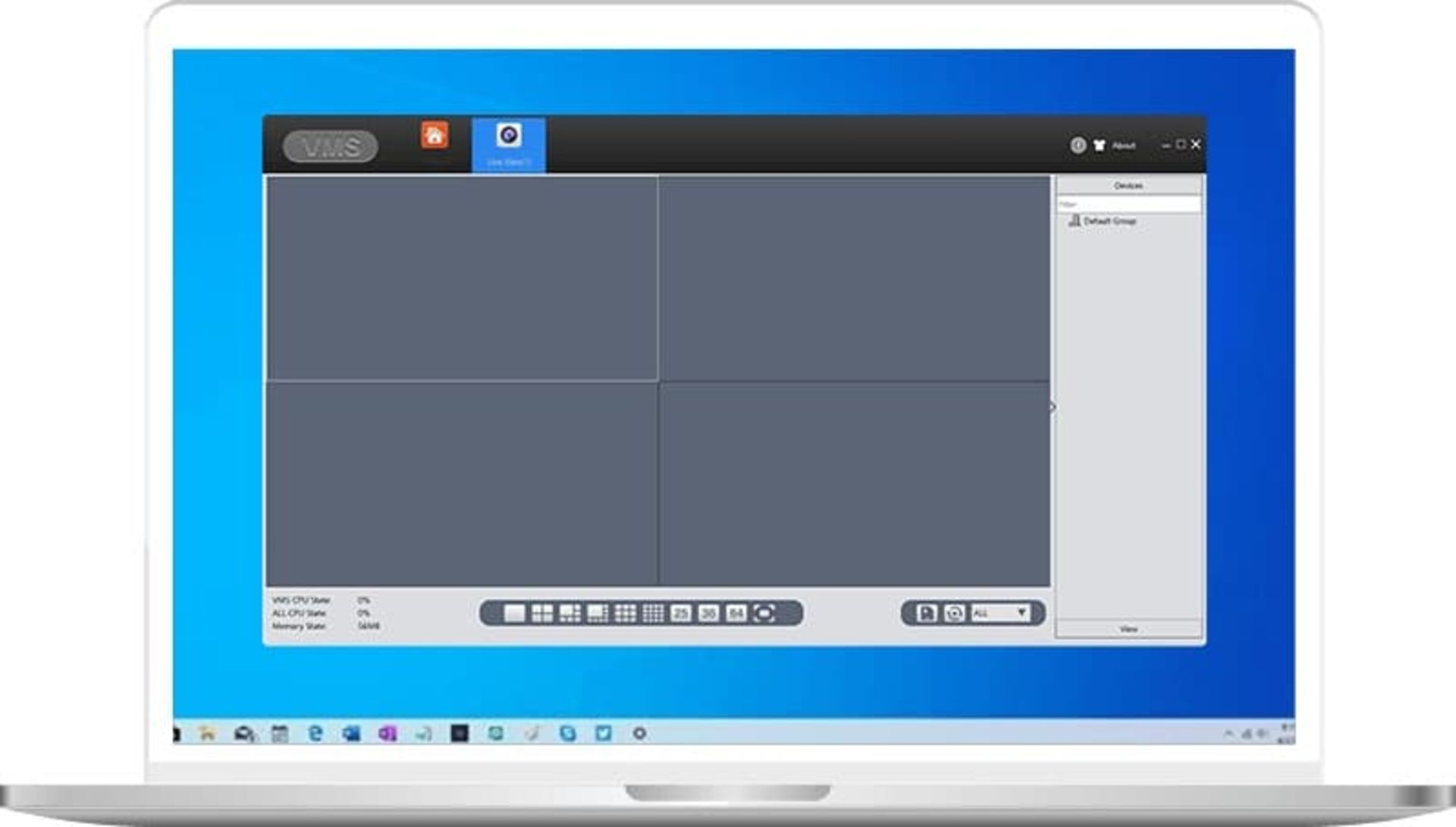 محیط برنامه XMEye VMS software