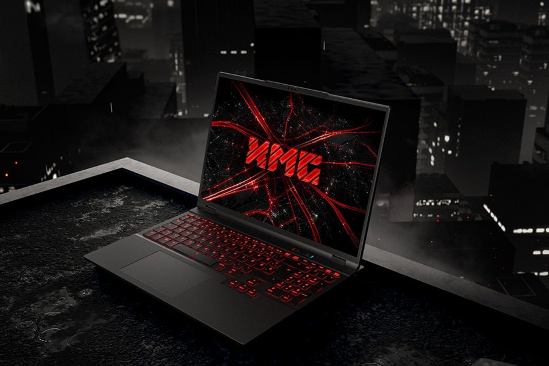 نمای جلو لپ‌تاپ XMG Core 15