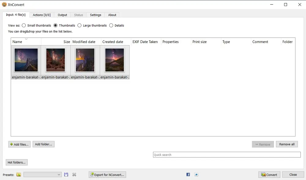 برنامه‌ی XnConverter برای تبدیل فرمت عکس