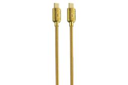 کابل شارژ USB ایکس او Type-C به Type-C مدل NB-Q217B با طول 1 متر رنگ طلایی
